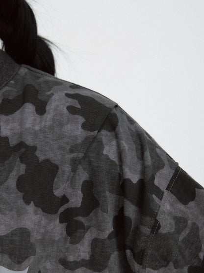 PeopleStyle Punk Camo Oversized T-Shirt